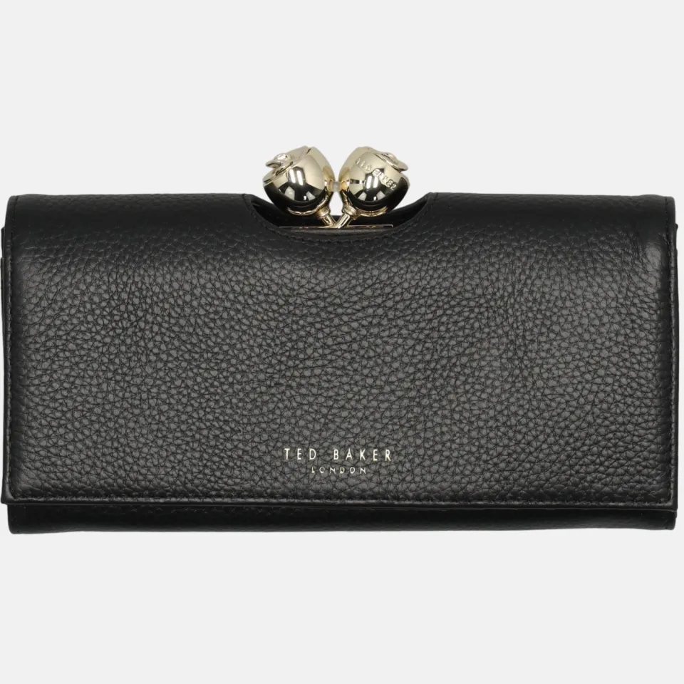 Ted Baker Roosali Rose Detail portemonnee zwart Black