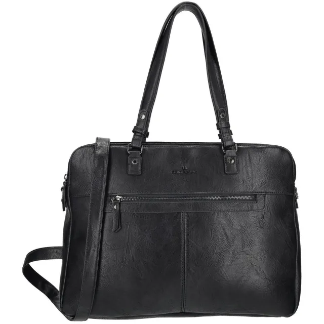 Enrico Benetti 15 inch laptoptas Julia kaki Zwart