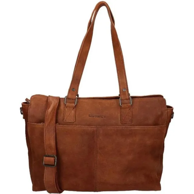 Dstrct Schoudertas Raider Road Leer - cognac