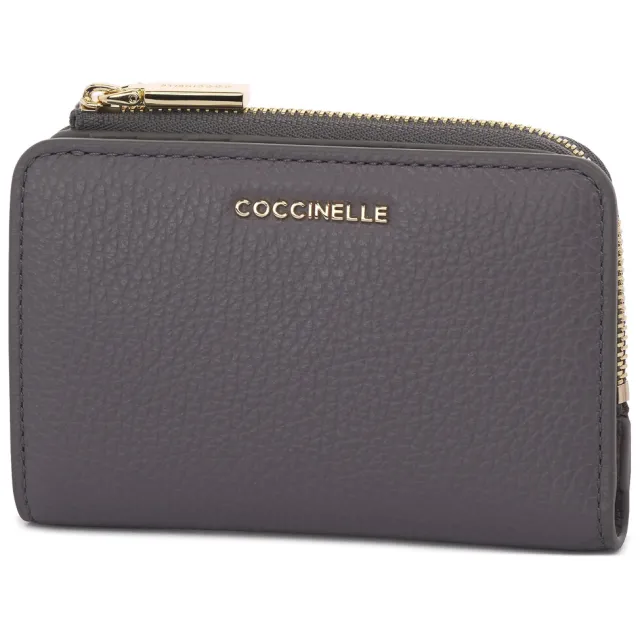 Coccinelle Soft Metal portemonnee blauwgrijs