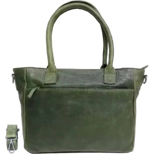 Dstrct Raider Road Leren Schoudertas Shopper- Groen
