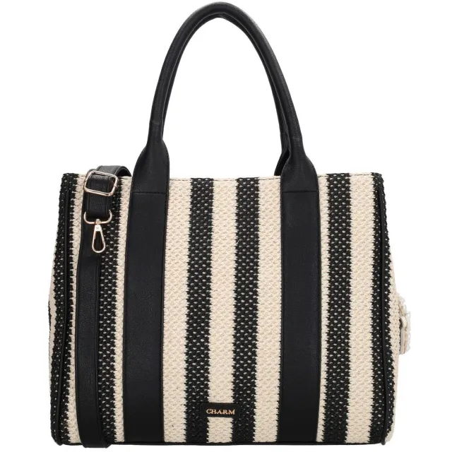 Charm London Capri shopper zwart