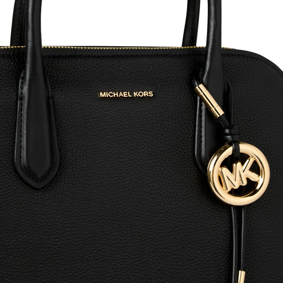 Michael Kors leren handtas Freddie zwart, foto 6