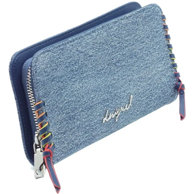 Desigual Torio denim portemonnee blauw, foto 2