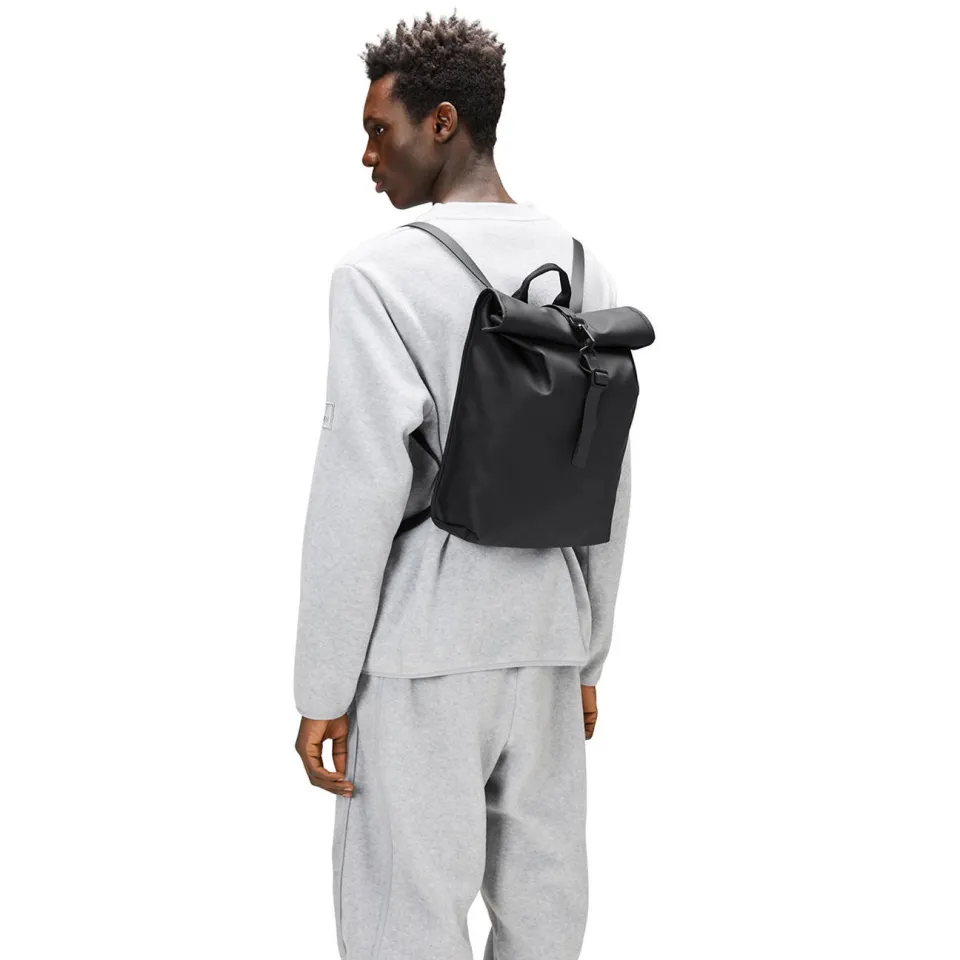Rains Rolltop Mini W3 rugzak zwart, foto 3