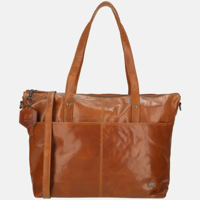 Bear Design Manouk Shopper - 15 inch Laptoptas - Cognac