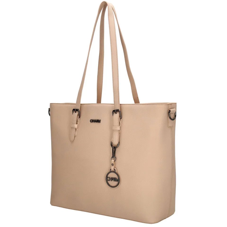 Charm London Birmingham shopper beige, foto 4