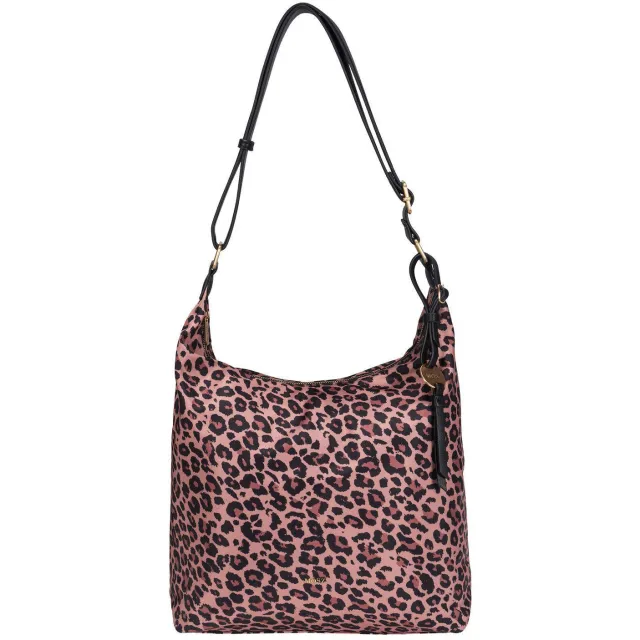 Mosz Kelly schoudertas panterprint bruin