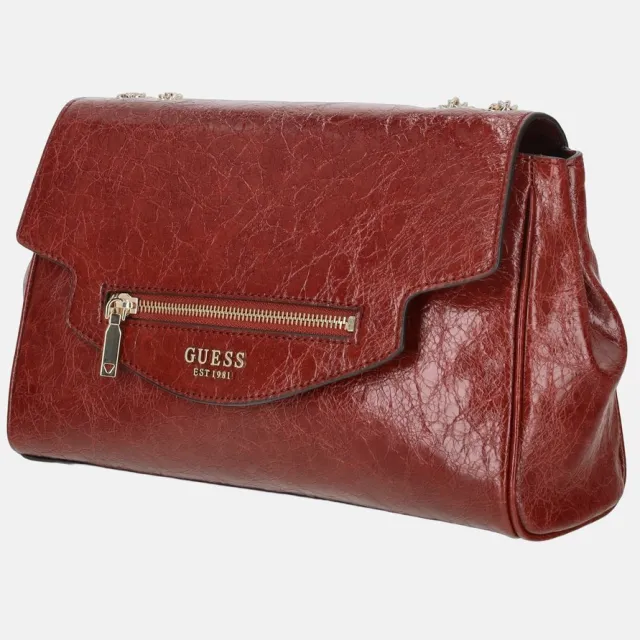 Guess schoudertas Antonia Convertible Xbody Flap Red rood