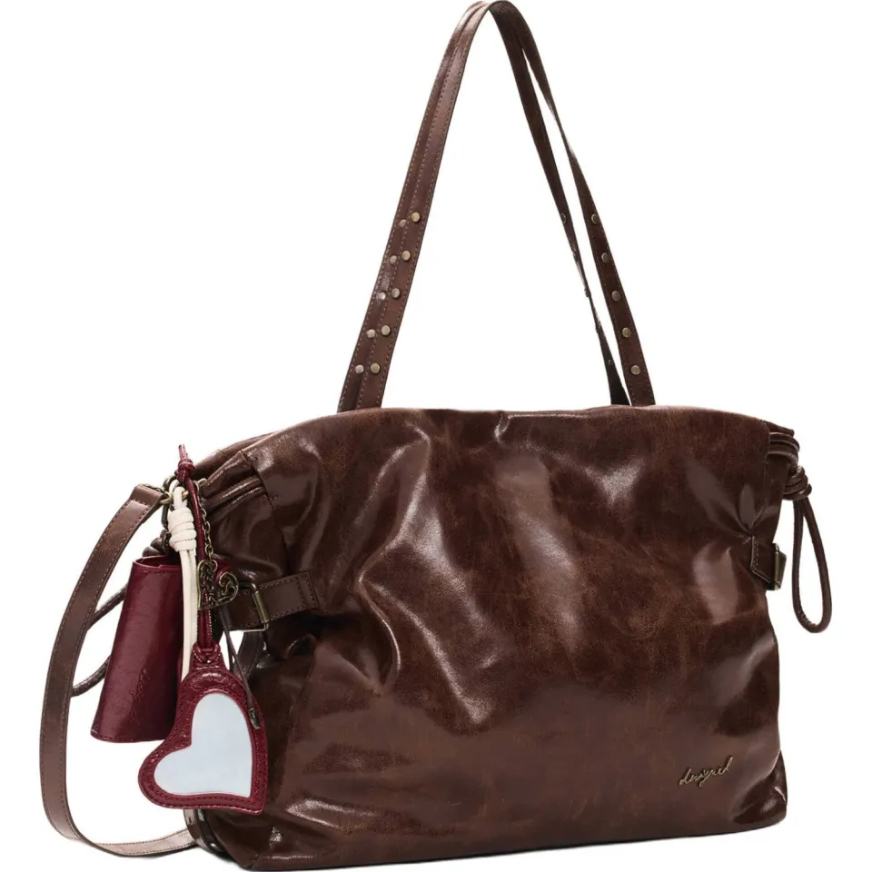 Desigual shopper bruin, foto 3