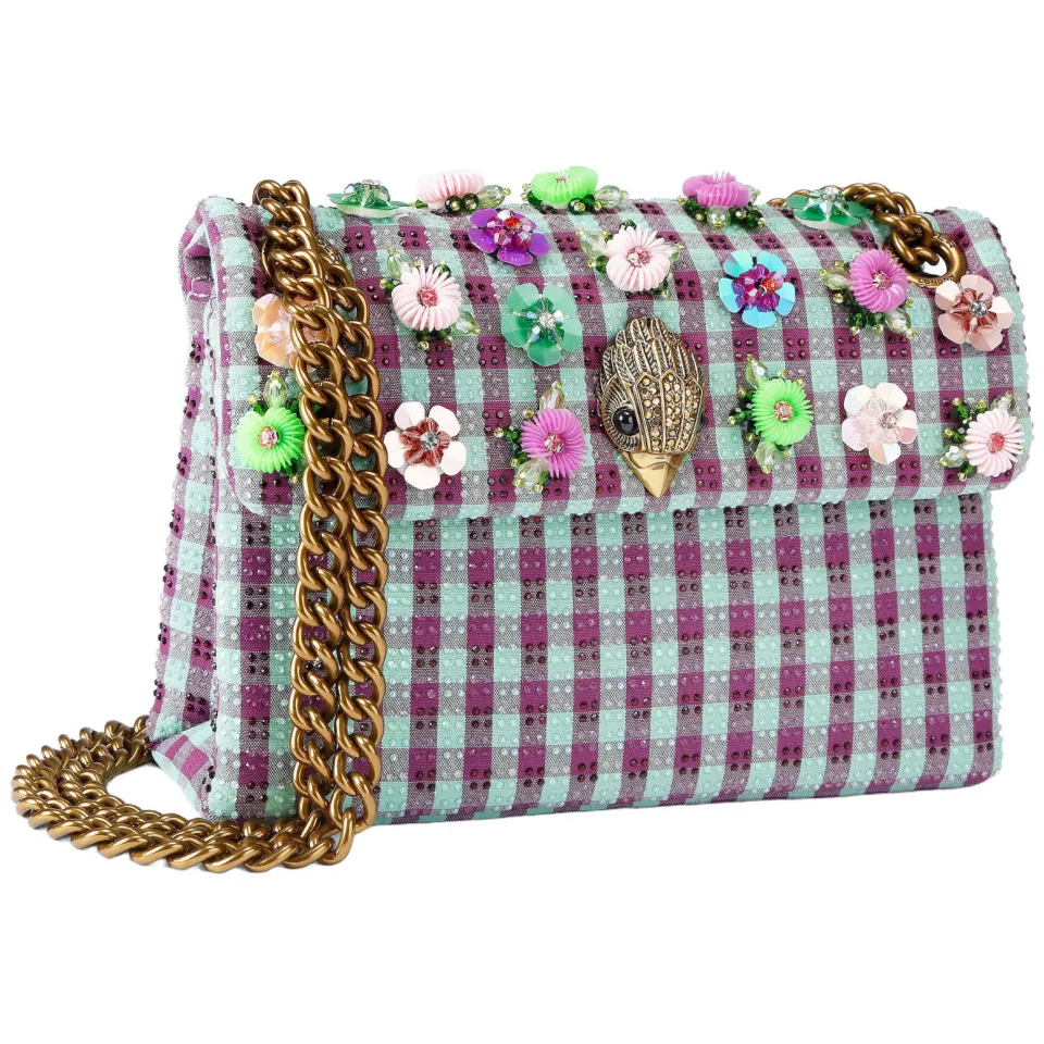Kurt Geiger Mini Kensington crossbody tas paars, foto 2
