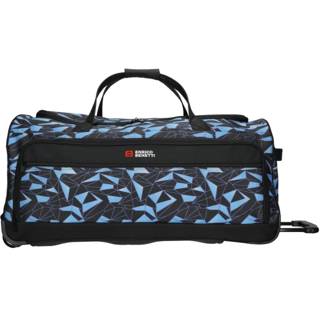 Enrico Benetti Santa Cruz Wieltas 75 cm - Reistas 101 Liter - Zwart-Aqua