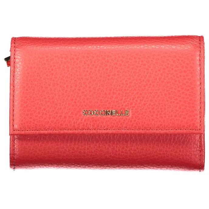 Coccinelle Metallic Soft portemonnee rood, foto 2