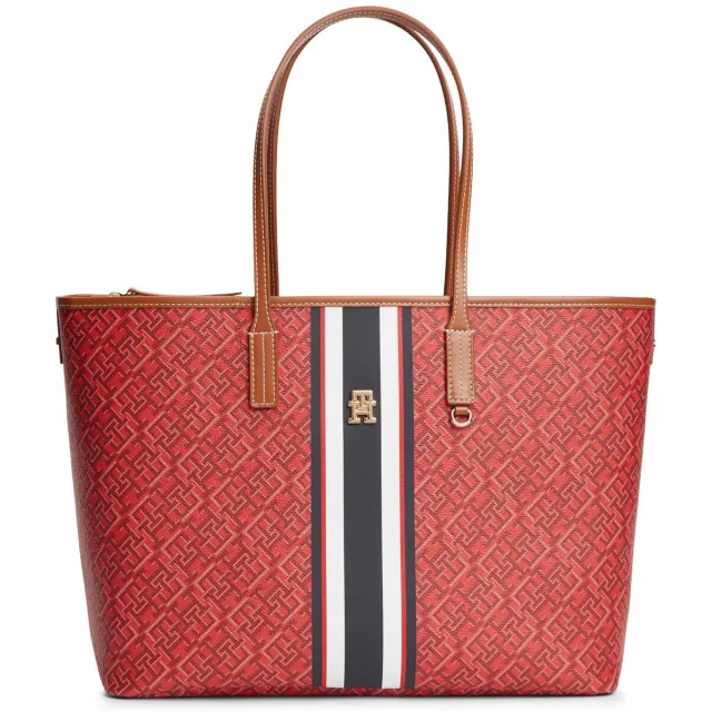 Tommy Hilfiger Th Monoplay Tote Stripe shopper rood
