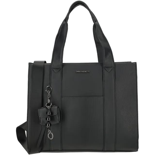 Enrico Benetti Taylor Schoudertas met 15 inch Laptopvak - Laptoptas - Zwart