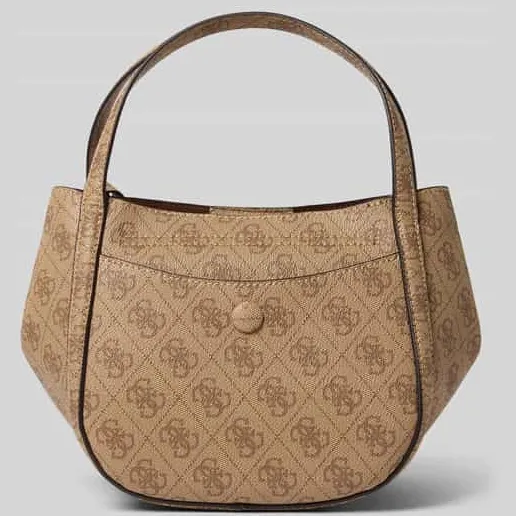 Guess Coleen Logo schoudertas lichtbruin latte logo, foto 3