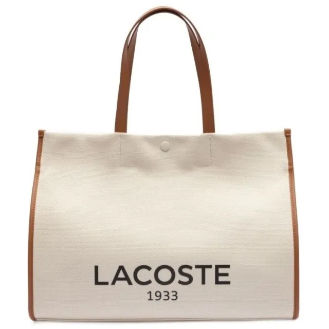 Lacoste Heritage Canvas shopper beige