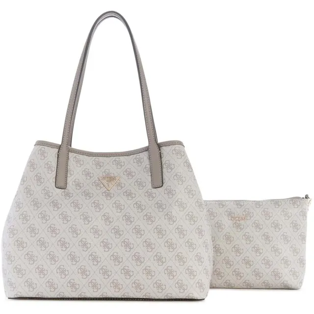 Guess Victtoria 2 in 1 Tote donkertaupe Bruin