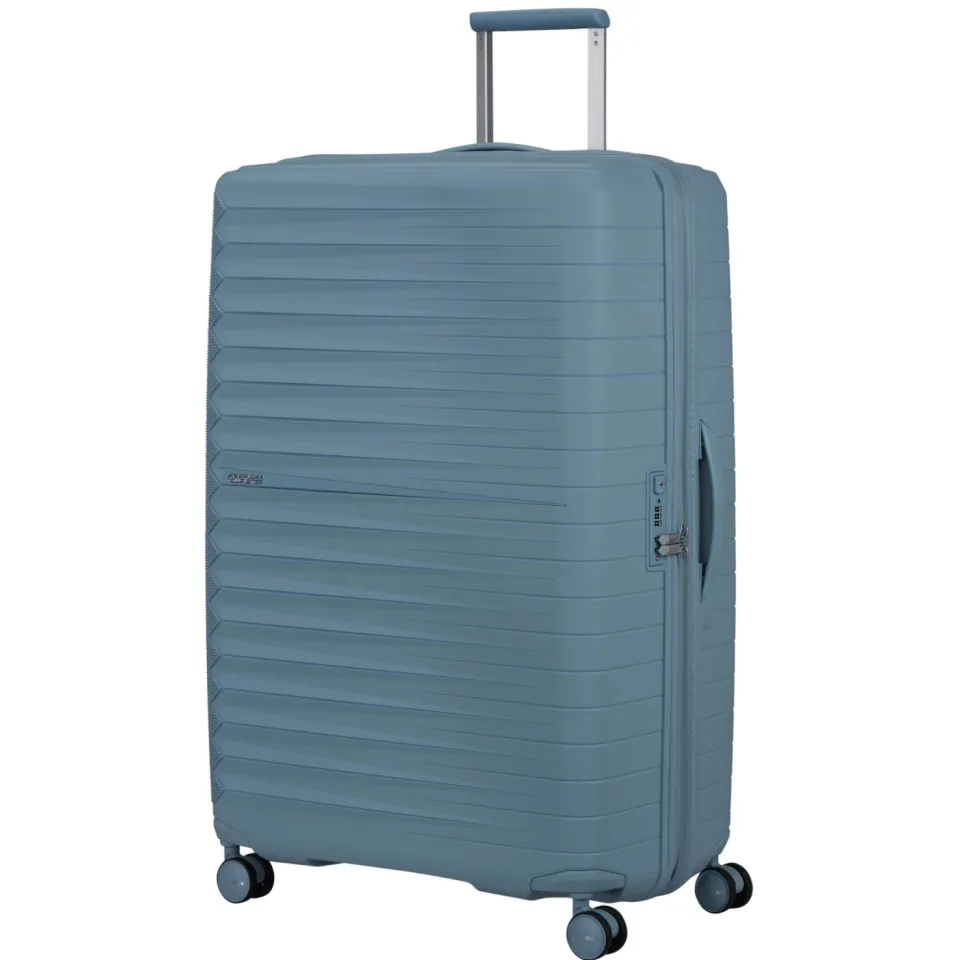 American Tourister Fastforward Spinner 83 EXP koffer blauw