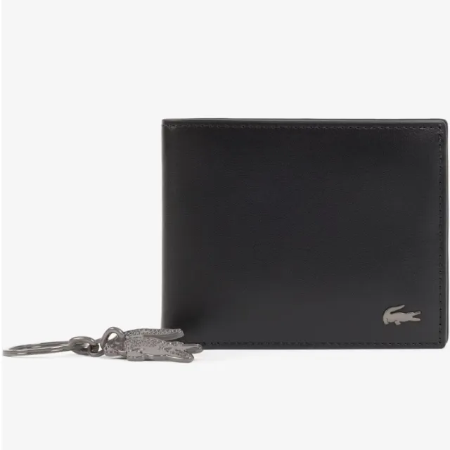 Lacoste NH5407FG Billfold portemonnee met sleutelhanger zwart, foto 2