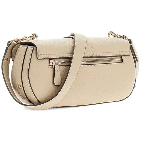 Guess Jessa Flap crossbody schoudertas taupe, foto 2
