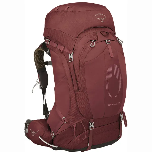 Osprey Aura AG 65 trekkingrugzak donkerrood