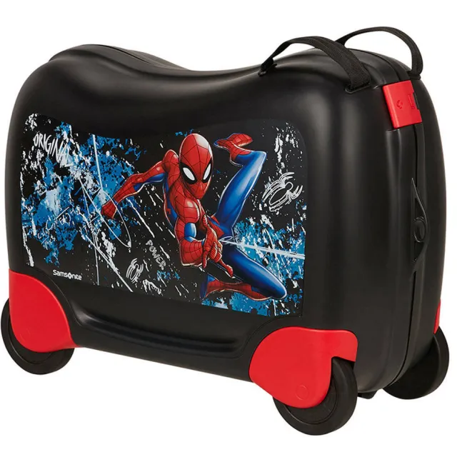 Samsonite Dream2Go Disney Ride-On Marvel Spiderman Mystery kinderkoffer zwart
