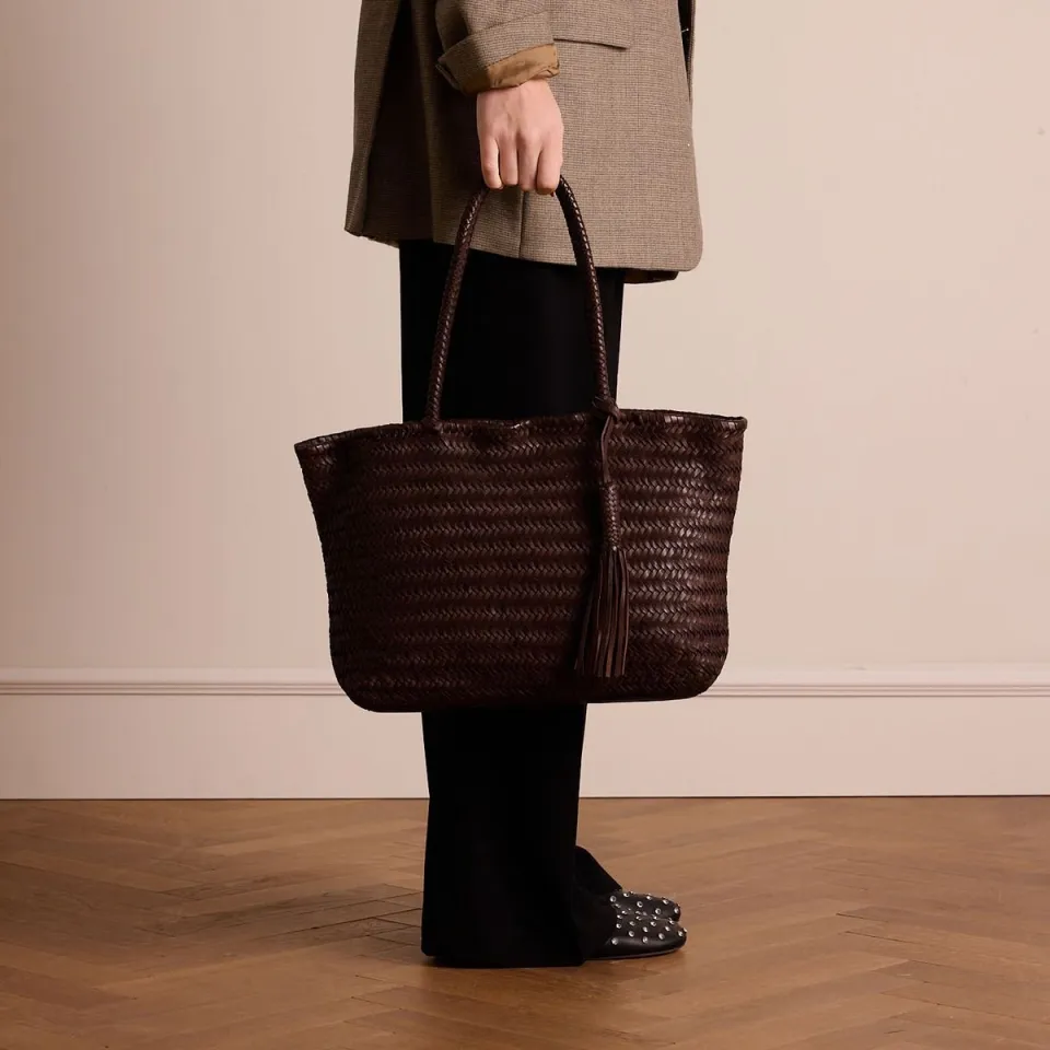 Manfield crossbody tas bruin, foto 4
