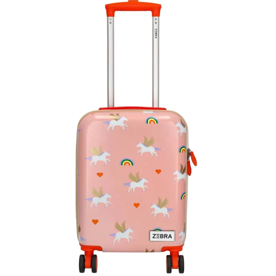 Zebra Trends Avonturier Kinder Koffer - Vakantie - ABS - 4 wielen - Handbagage Trolley - Eenhoorn - Roze, foto 4