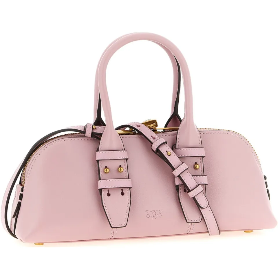 Pinko Multicolor Koehuid Handtas lichtroze + antique gold, foto 3