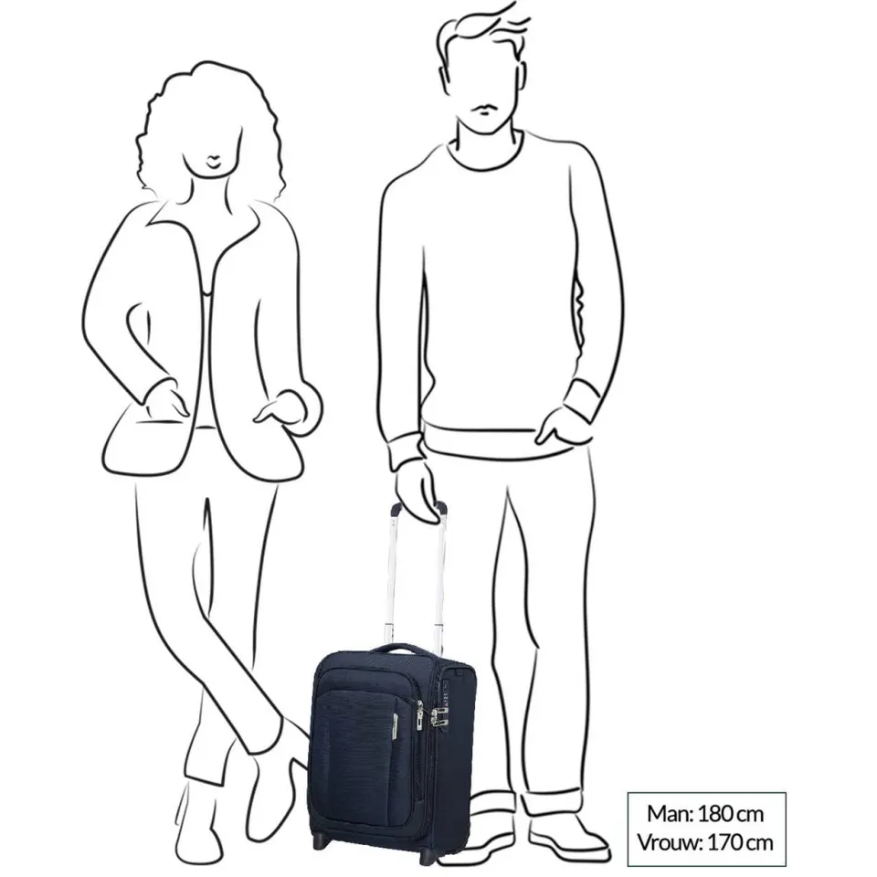 Samsonite Respark Upright 45/16 underseater donkerblauw, foto 3