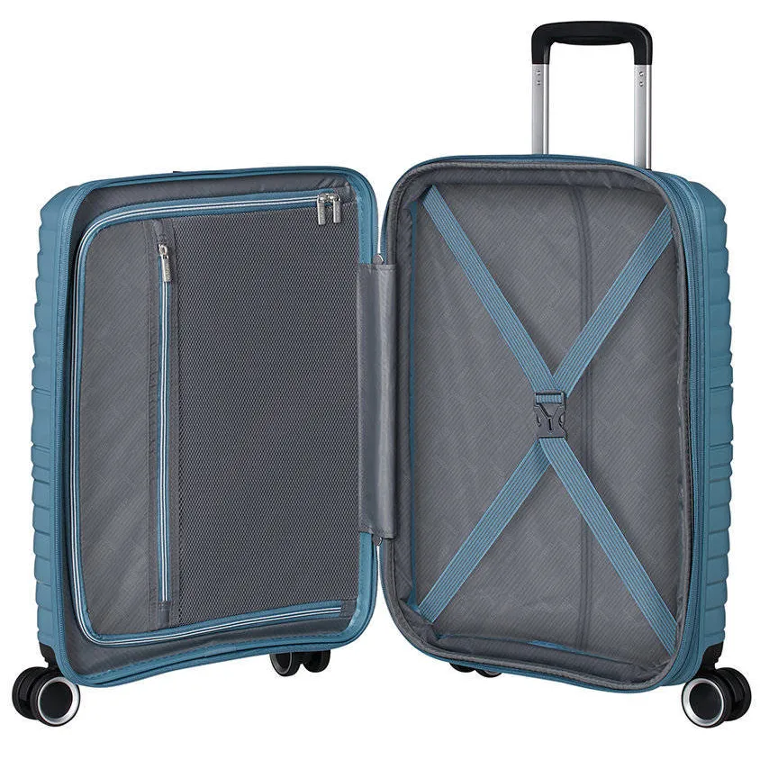 American Tourister Flytwist spinner koffer blauw, foto 2
