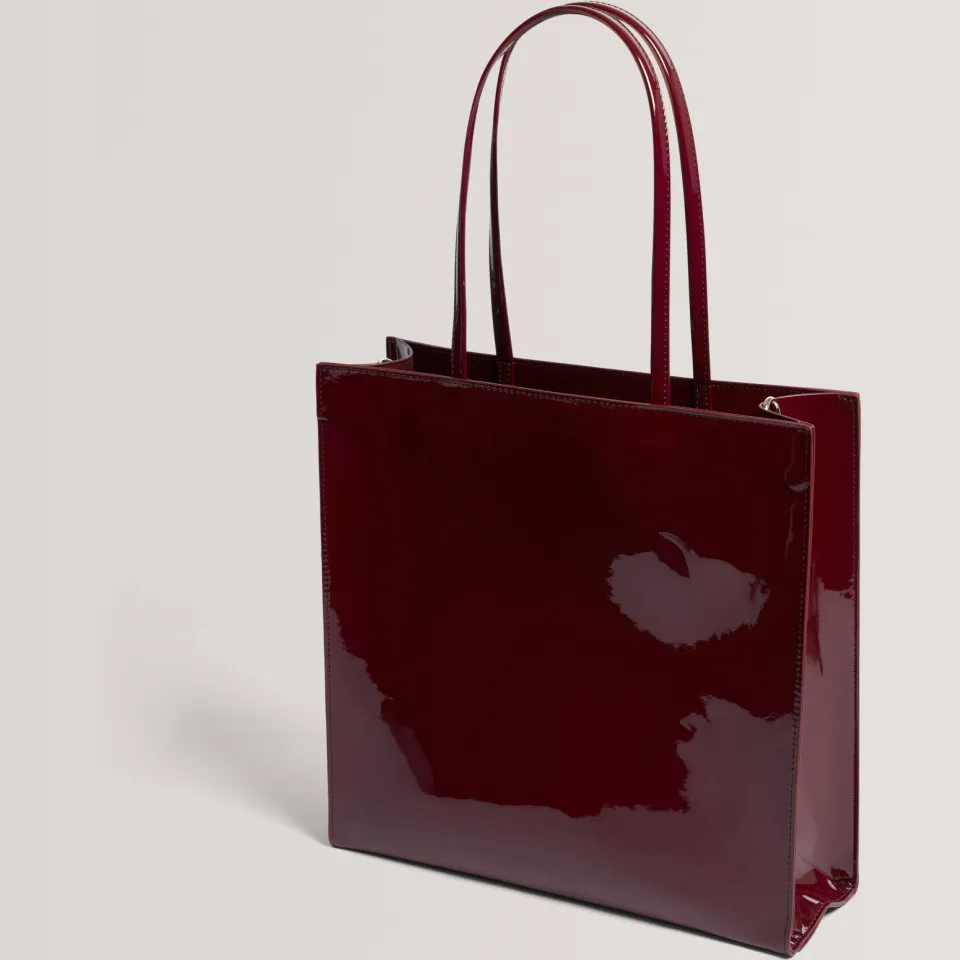 Ted Baker Iconny shopper donkerrood, foto 3