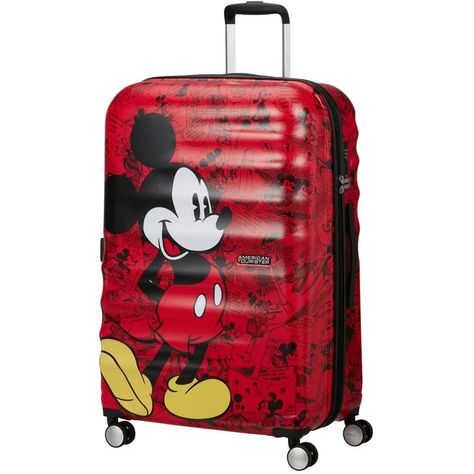 American Tourister Wavebreaker Disney trolley 77 cm rood, foto 4