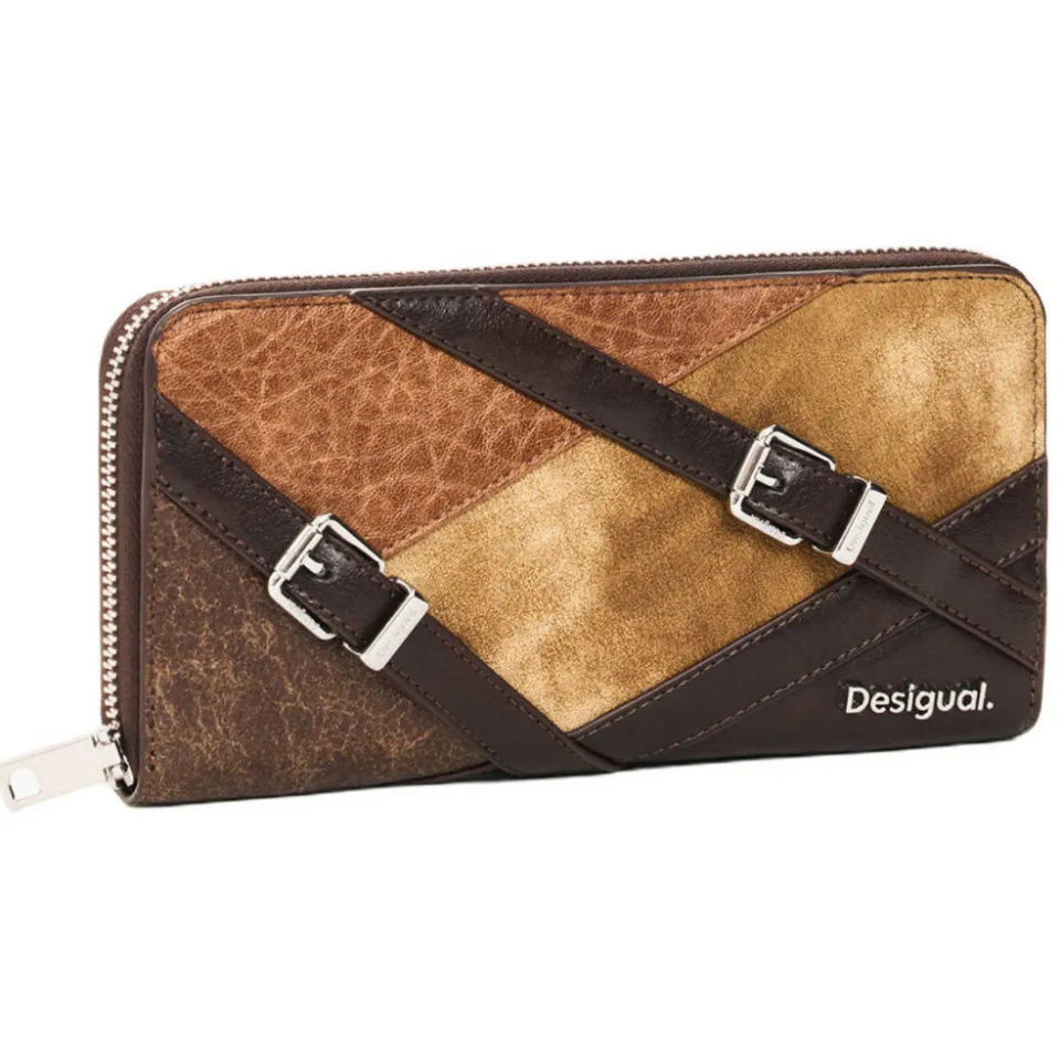 Desigual Mone Aurea Fiona Long Wallet bruin, foto 3