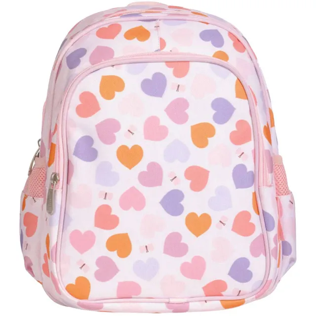 A Little Lovely Company rugzak Noa Hearts roze