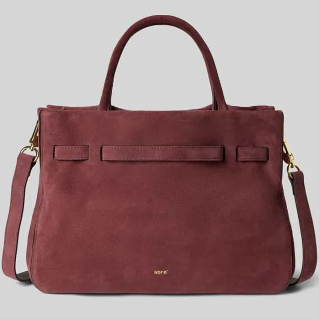 Abro Handtas met labeldetail model 'JILL' bordeaux, foto 2