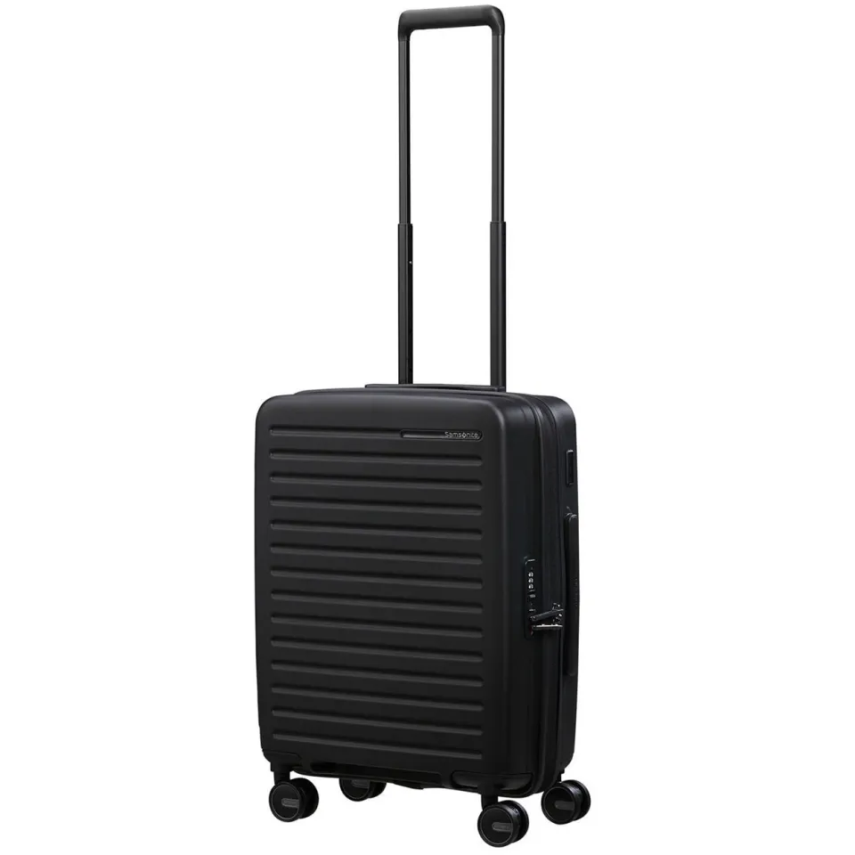 Samsonite Restackd Spinner 55 cm handbagagekoffer zwart, foto 7