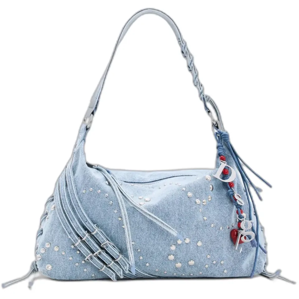 Desigual Break Benin denim schoudertas lichtblauw, foto 2
