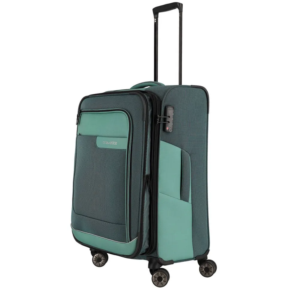 Travelite Viia reiskoffer donkergroen, foto 5