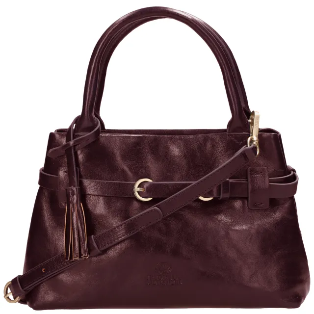 Fred de la Bretoniere Mae Mini handtas donkerrood