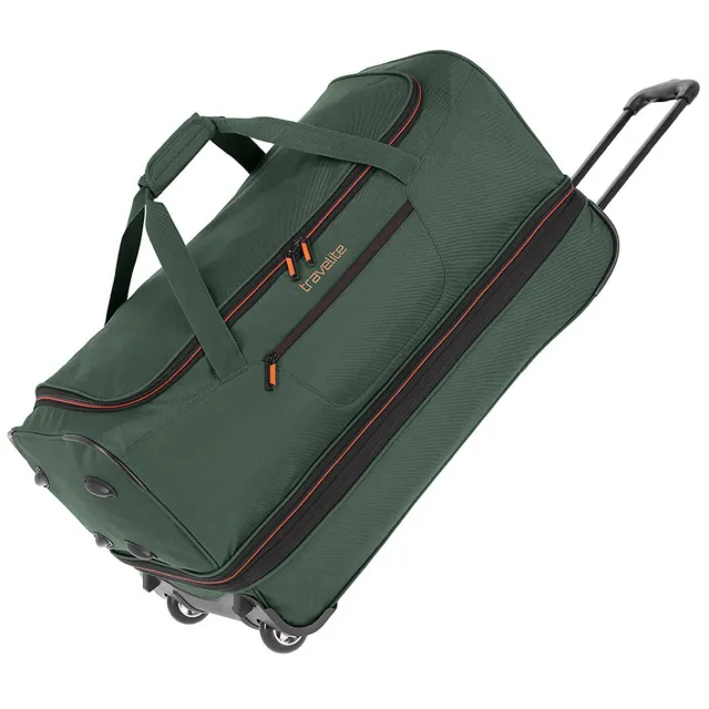 Travelite reistas Basics Wheeled Duffle 70 cm. Expandable groen
