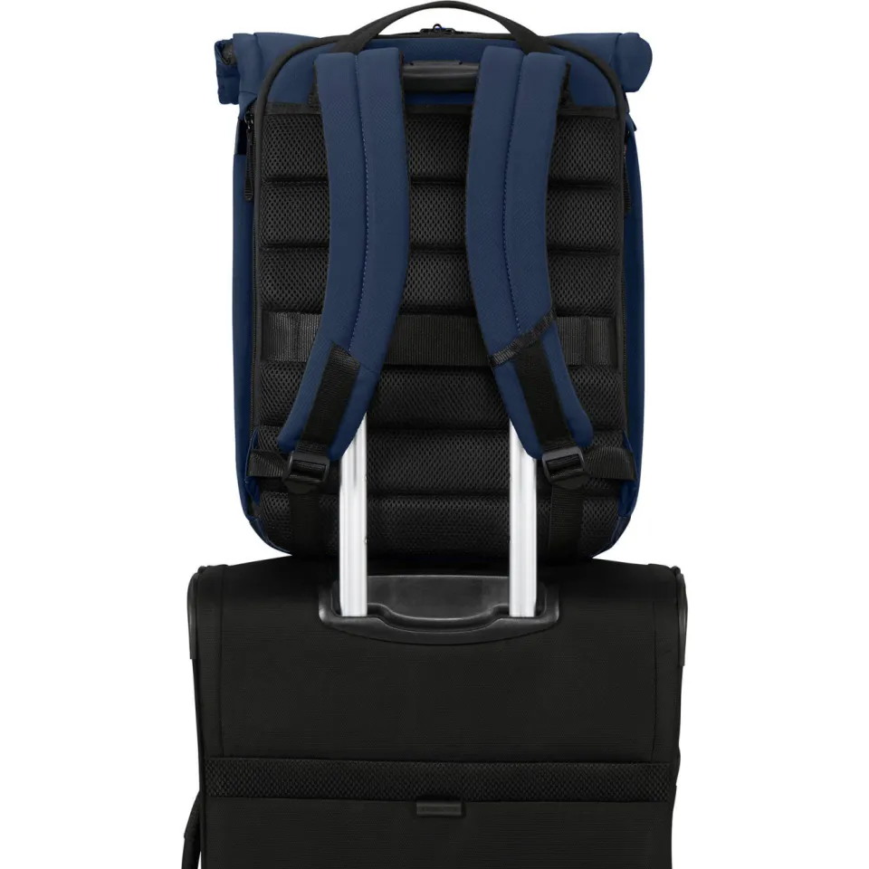 Samsonite Moderny rolltop rugzak donkerblauw, foto 3
