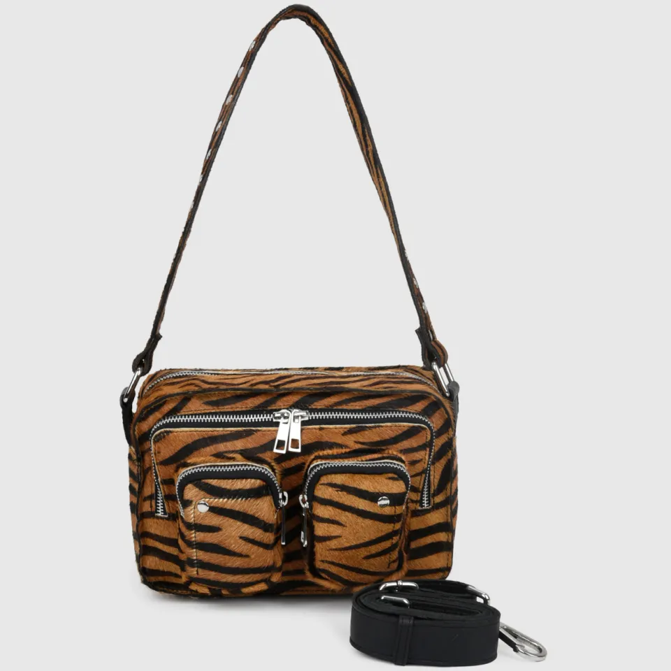 Nunoo Ellie Stripes Deluxe Donkerbruin Tas bruin, foto 3
