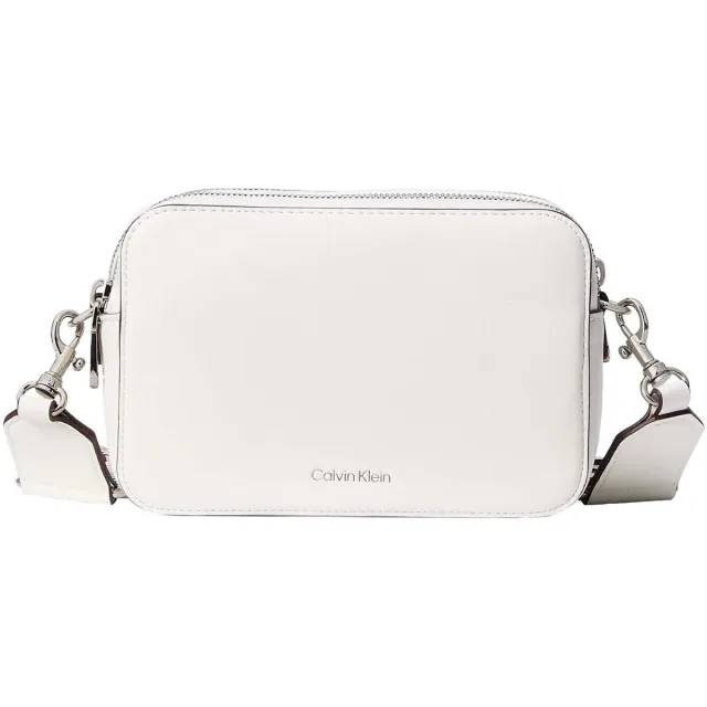 Calvin Klein Schoudertas Calvin Klein Jeans Webbing Double Strap Camera Bag Wit