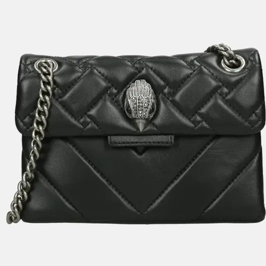 Tas Kurt Geiger London Leather Mini Kensington zwart, foto 3