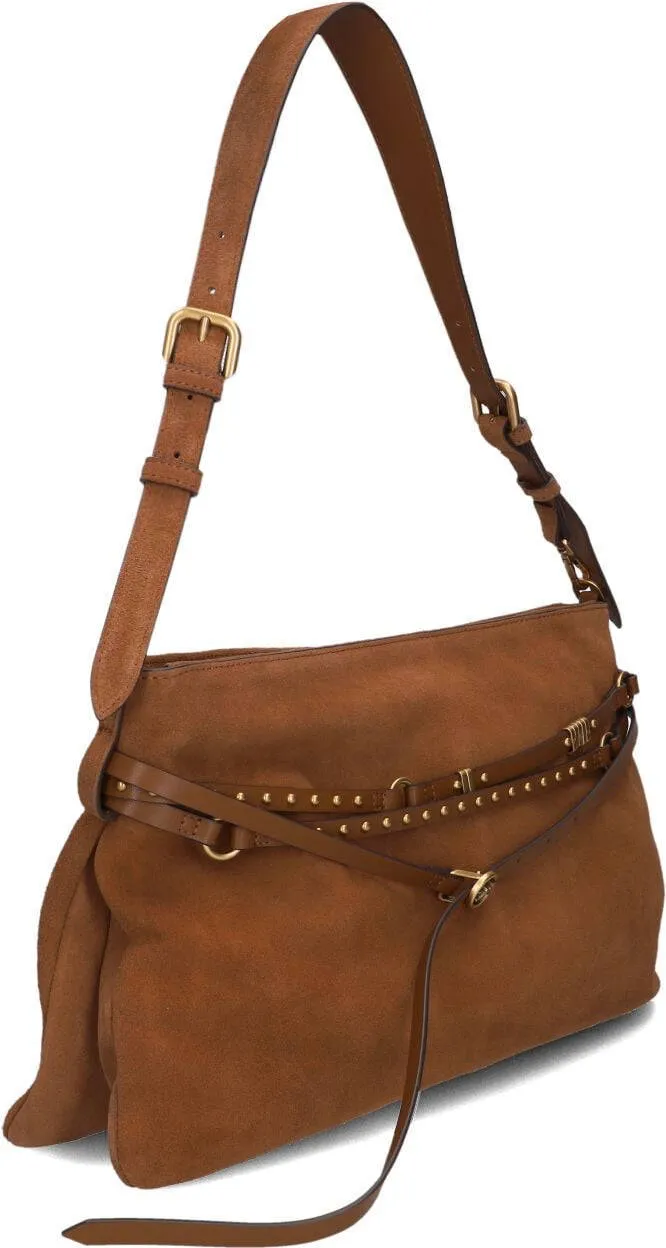 Pinko Belt Bag Big Suede schoudertas bruin, foto 4