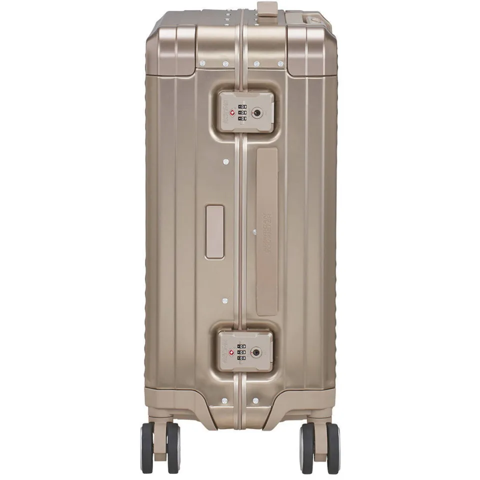 American Tourister aluminium spinner koffer champagne, foto 2