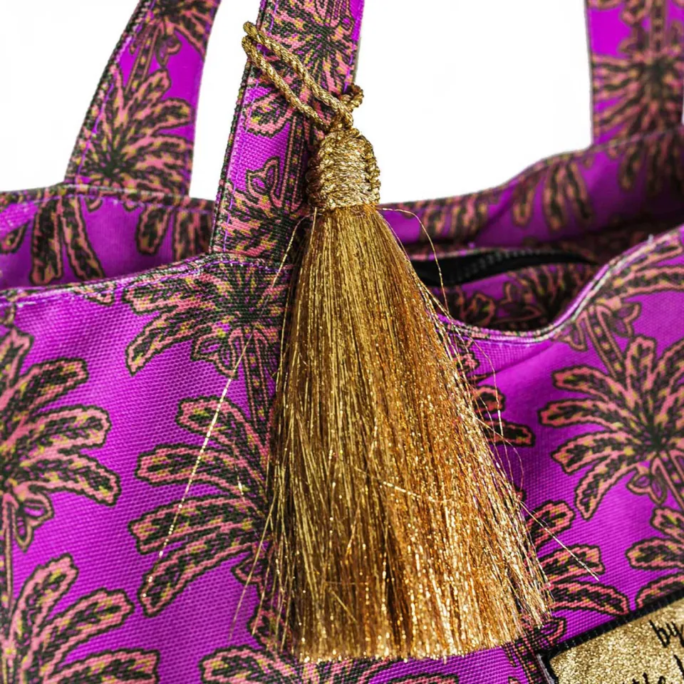 Little Legends Palm Tree Sunset shopper paars, foto 6