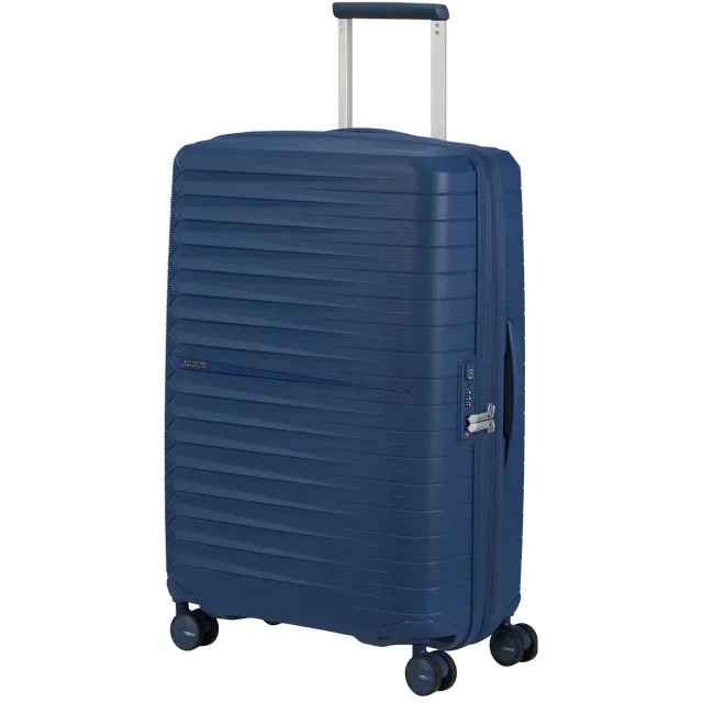 American Tourister trolley FastForward 68 cm. Expandable blauw